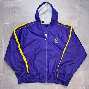 LSU Starter Windbreaker Hooded Jacket - Large - Embroidered Logo